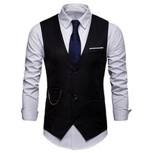 Load image into Gallery viewer, Men Brand suit Vests Waistcoat Gilet Homme Casual Sleeveless Formal Business Jacket Mens Slim Fit  Wedding Dress Vests homme