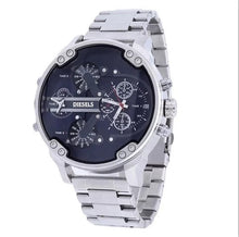 Load image into Gallery viewer, Wristwatch Montre luxe Military Clock Leather Strap 53MM Big dial DZ Stainless steel Watch Men's Sport Quartz Diesels Watch