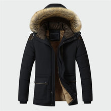 Load image into Gallery viewer, Winter Jacket Men Brand Clothing Fashion Casual Slim Thick Warm Mens Coats Parkas With Hooded Long Overcoats Male Clothes ML026