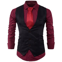 Load image into Gallery viewer, Men Brand suit Vests Waistcoat Gilet Homme Casual Sleeveless Formal Business Jacket Mens Slim Fit  Wedding Dress Vests homme