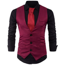 Load image into Gallery viewer, Men Brand suit Vests Waistcoat Gilet Homme Casual Sleeveless Formal Business Jacket Mens Slim Fit  Wedding Dress Vests homme