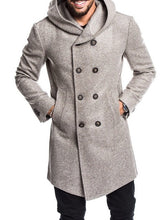 Load image into Gallery viewer, ZOGAA Fashion Mens Trench Coat Jacket Spring Autumn Mens Overcoats Casual Solid Color Woolen Trench Coat for Men Clothing 2019