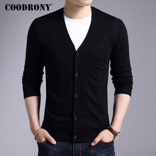 Load image into Gallery viewer, COODRONY Cardigan Men 2019 Autumn Winter Soft Warm Cashmere Wool Sweater Men Pure Color Classic Casual V-Neck Cardigans Top 7402