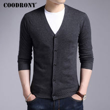 Load image into Gallery viewer, COODRONY Cardigan Men 2019 Autumn Winter Soft Warm Cashmere Wool Sweater Men Pure Color Classic Casual V-Neck Cardigans Top 7402